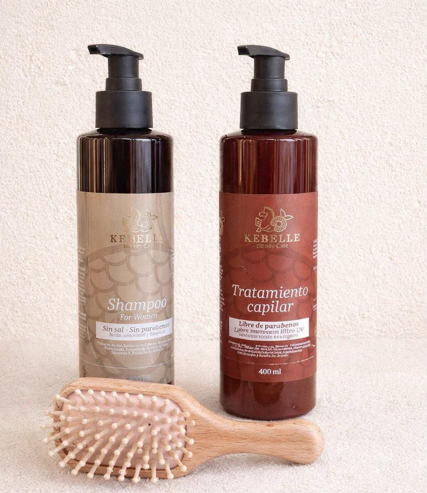 Combo KEBELLE Limpieza Profunda| Shampoo + Tratamiento + Cepillo